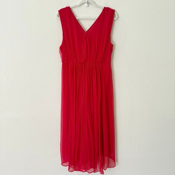 SOFT SURROUNDINGS Women's Crinkle-chiffon maxi Romance Charmonte Dress Size 12P - Picture 6 of 10